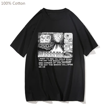 Radiohead Pablo Honey Tour Print T-Shirt Мъже/Жени Мода Извънгабаритни памучни тениски Хип-хоп Harajuku мъжки дрехи плюс размер Tee