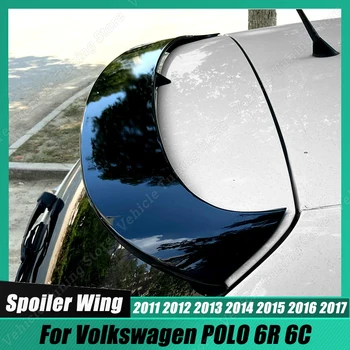 За Volkswagen POLO 6R 6C 2011-2017 WRC стил кола задния багажник устна покрив фиксиран вятър спойлер крило тялото комплекти тунинг аксесоари