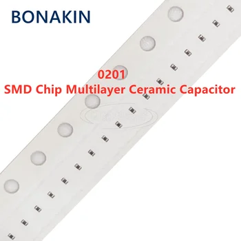 100PCS 0201 820PF 25V ±10% 821K X7R SMD чип многослоен керамичен кондензатор
