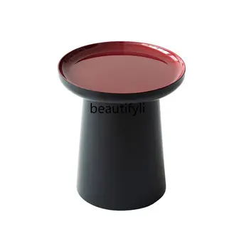 Дизайнерски модел Творчески кръг барел странична маса модерен минималистичен мини ъглова маса диван ръб малка масичка за кафе