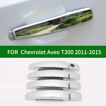 За Chevrolet Aveo T300 Sonic Holden Barina 2011-2015 хром сребро кола странична врата дръжка капак тапицерия 2012 2013 2014