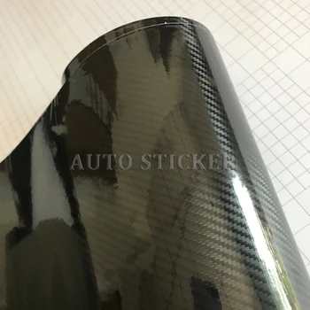  10/20/30/40/50/200/300cm * 152cm Super Gloss 5D въглеродни влакна винил обвивка с 3d въглеродни влакна текстура кола обвивка с въздух балон безплатно