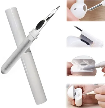Почистваща писалка за комплект за почистване на Airpods Съвместим с Airpods Pro 1 2 Инструменти за почистване на безжични слушалки за Bluetooth слушалки