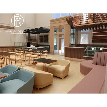Търговски мол Кафе павилион Търговия на дребно Кафе-бар брояч Кафене Мебели с 3D дизайн