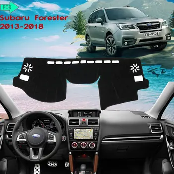 Dashboard Cover Dash Mat Защитен килим Избягвайте светлинната подложка за Subaru Forester 2013 ~ 2018SG SH SJ SK 2014 Автомобил-аксесоари-стикери