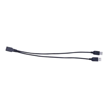 USB сплитер, USB 2.0 Y сплитер кабел 1 женски към 2 мъжки захранващ кабел разширение хъб адаптер за кола лаптоп дропшип