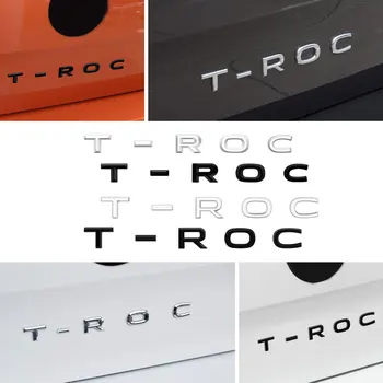 TROC T-ROC лого кола страна калник заден багажник емблема значка стикер декорация авто аксесоари кола стайлинг 3D ABS пластмаса