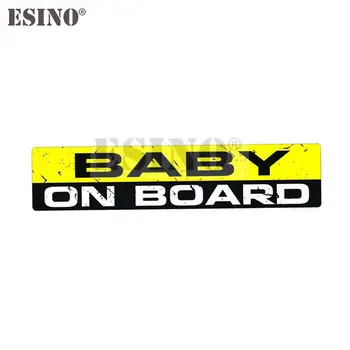 Car Styling Creative Funny Warning Baby On Board Sticker Cartoon PVC Decal Waterproof Car Body Pattern Vinyl