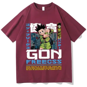 2023 Hunter X Hunter Gon аниме риза Японски аниме подарък Унисекс ризи с къс ръкав с о-образно деколте