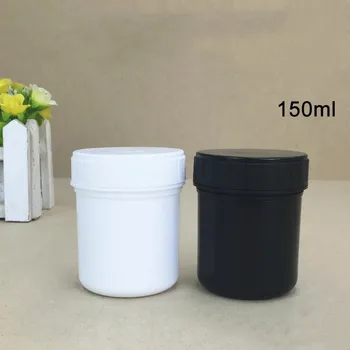 Търговия на едро 150ml празни пластмасови буркани Контейнер за съхранение с вътрешна уста с вътрешен капак Херметично запечатване за сос/храна/маточина