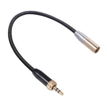 1 бр. Аудио микрофонен кабел Аудио кабел Вътрешна резба 3.5MM мъжки към MINI XLR 3PIN адаптерен кабел за SLR камера