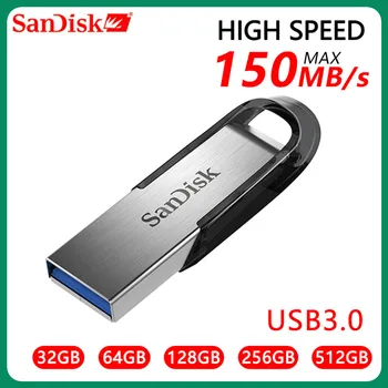 Sandisk USB3.0 pendrive Original Ultra Flair 256GB 128GB 64GB 32GB PEN DRIVE CZ73 БЕЗПЛАТНА ДОСТАВКА USB флаш устройство памет