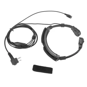 Throat Mic Miniphone Скрита акустична тръба слушалка слушалки за Motorola двупосочно радио