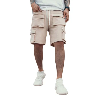 Мъже Карго шорти Хип-хоп Стрийт облекло Джобни шорти Мъжки тренировъчни шорти Панталони Баскетболни шорти Мъжки шорти за фитнес
