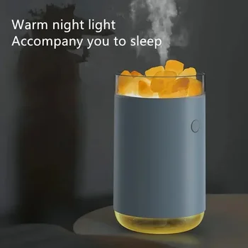 Работеща лампа овлажнител цветна лампа за дишане Цветна атмосфера светлини домашна спалня мъгла обем фенове мъгла машина