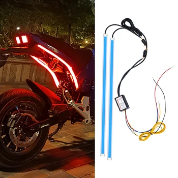 Сканиране на мотоциклети Течащ водоустойчив декоративен LED за мотоциклет Tmax 530 Аксесоари R1200Rt Interceptor 650 За Рон