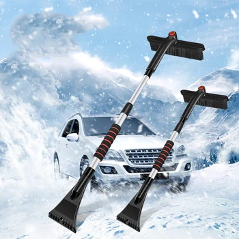  Многофункционална лопата за сняг Въртяща се телескопична Snow Remover Почистване Размразяване лопата Инструменти за почистване на сняг и размразяване