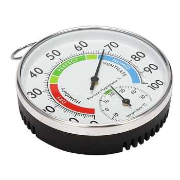 Температура и влажност аналогов индикатор вътрешен външен термометър Хигрометър L15