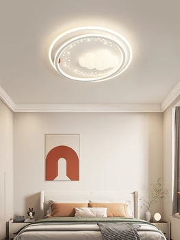 Модерна звезда таванна лампа, използвана за трапезария спалня хол бял димиране дистанционно управление дома декорация LED светлина 60W