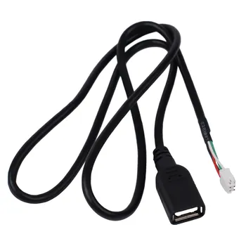 Tool USB 1pc 4Pin ABS Черен конектор Адаптер за удължителен кабел Практична подмяна Полезна трайна висококачествена
