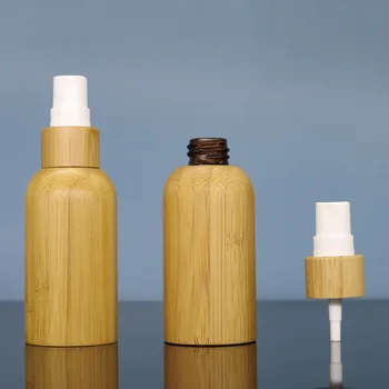 10ml-100ml пътуване празен спрей бутилка парфюм бутилка етерично масло за многократна употреба бутилки бамбук естествен бамбук дърво парфюм бутилка