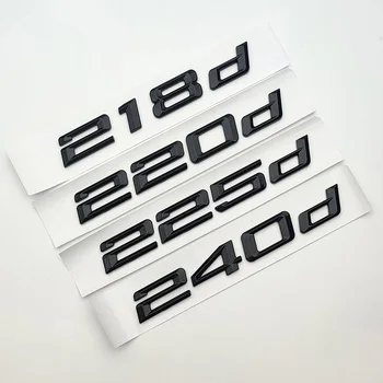 3d ABS Черно лого 216d 218d 220d 225d 228d 230d 235d 240d емблема писма стикер кола багажника значка за BMW F45 F22 F46 аксесоари
