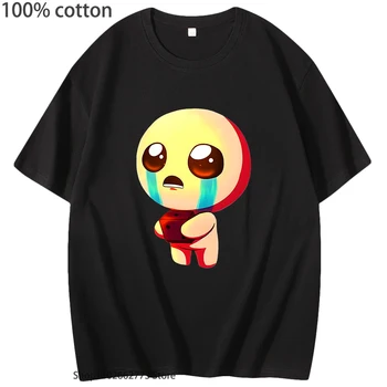 Подвързването на тениската на Исак Tboi Graphic T Shirt Мъжки дрехи Карикатура Gameprint Tees Дамско облекло 100% Памук Лято Топ Унисекс