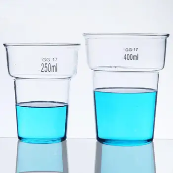Капацитет 250ml 400ml Боя Pot Beaker GG-17 Боросиликатно стъкло Прозрачен Beaker Lab