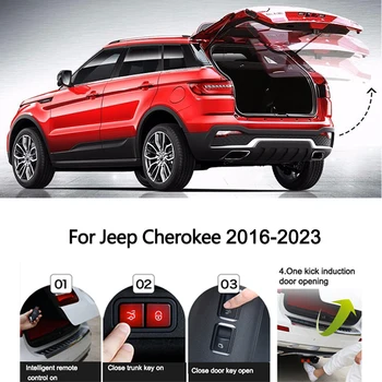 Автомобилна електрическа задна врата за Jeep Cherokee 2016-2023 Интелигентна кутия врата Електрически управлявана декорация на багажника Отворена ремонтирана надстройка