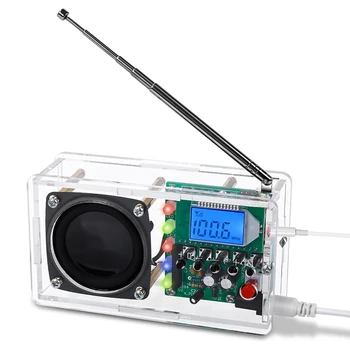 FM радио комплект, заваряване проект радио с LED светкавица DIY радио комплект за обучение преподаване STEM образование трайни