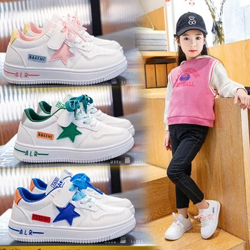 Открит мода момиче маратонки плоско дъно комфорт момчета обувки деца тенис обувки Asual малки момичета обувки безплатна доставка