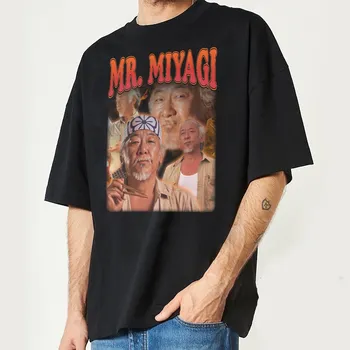 Mr Miyagi Реколта T Shirt Карате Kid за мъже