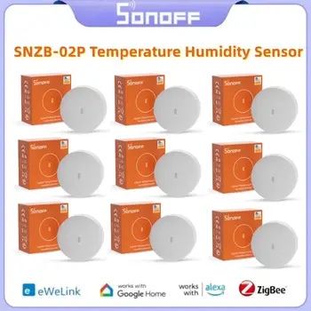 SONOFF SNZB-02P Zigbee Температурен сензор за влажност Предупреждение с висока точност Интелигентна сцена чрез EWeLink Работа с множество шлюзове