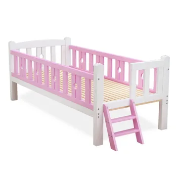 Детските мебели за спалня безопасно влизат и излизат стълбищни релси от масивно дърво детско легло TYKB001