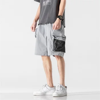 Мъжки летни чисти памучни шорти Персонализирано снаждане Модерно работно облекло Къси панталони Модерна мода Големи джобове Свободни ежедневни шорти Мъже