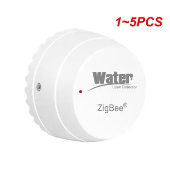 1 ~ 5PCS Tuya детектор за изтичане на вода Интелигентен дом Сензор за наводнение на вода Работа с Tuya Gateway Поддръжка Smart Life APP