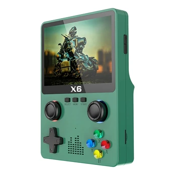 ABGZ-Portable X6 Handheld Game Player 3.5Inch IPS екран 11 симулатори GBA конзола за видео игри Подаръци за деца