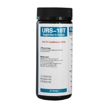 100 ленти URS-10T Ленти за реагент за изследване на урината 10 параметъра тест лента за урина