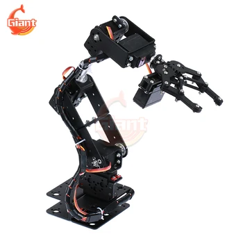 6 DOF роботизирана ръка комплект DIY програмиране робот комплект робот робот скоба манипулатор серво хващане производител образование комплект