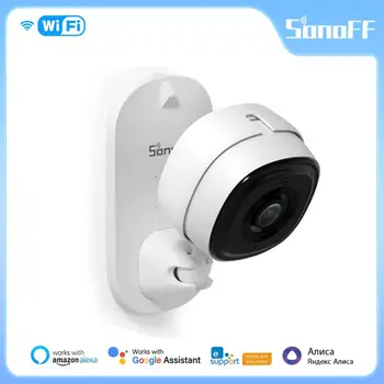 SONOFF CAM Slim WiFi интелигентна камера за сигурност 1080P мониторна камера двупосочно аудио откриване на движение чрез Alexa Google Home Ewelink App