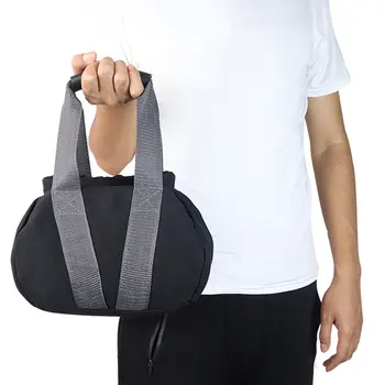 Регулируема фитнес пясъчна чанта за вдигане на тежести Тренировъчна торбичка за тежки тренировки платно пясъчна пудовка пясъчна чанта за домашен фитнес