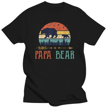 Papa Bear тениска реколта татко wildling ден на бащата татко мъже дрехи върховете TEE риза