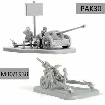 4D 1:72 Сценарий PAK40 M30 M1938 събрание модел оръдие сглобяване пъзел тухла играчка