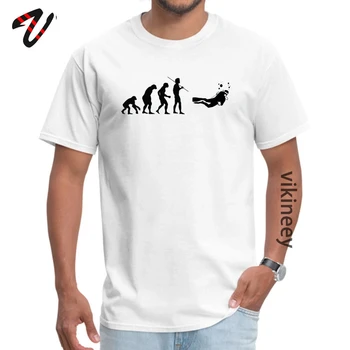 Round Neck Evolution to Scuba Diver 100% Norway Adult T Shirt Family Short Pulp Fiction Tops Tees Brand New Print