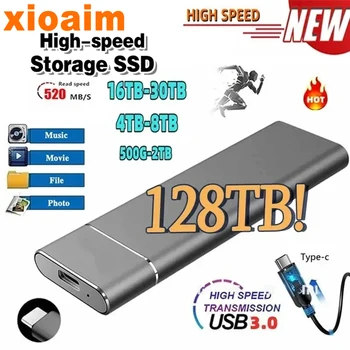 За xiaomi външен мобилен твърдотелен диск флаш устройство преносим TypeC USB мини тънък високоскоростен трансфер флаш памет устройство
