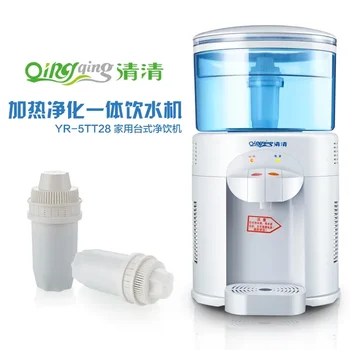 Диспенсър за вода Настолен малък домакински филтър Диспенсър за бутилирана вода Машина за отопление на пречиствател на вода Интегрирана 220v