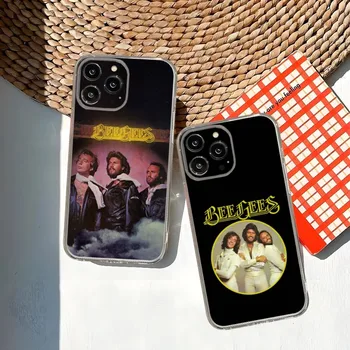 Bee Gees китарист група телефон случай за Iphone 14 13 12 Pro Mini 11 Max Xr X Xs 7 8 Plus 6 прозрачен силикон