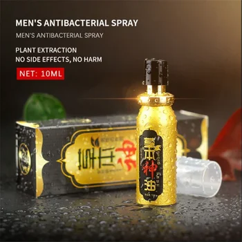 10ML Мъжки мъжки спрей Етерично масло Билков спрей за продължително забавяне на времето Здравословна смазочна течност