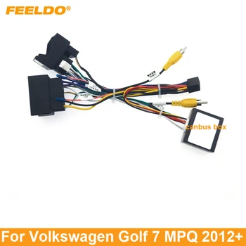 FEELDO Автомобилно аудио окабеляване за Volkswagen Golf 7 (MPQ) Aftermarket 16pin CD / DVD стерео инсталационен кабелен адаптер