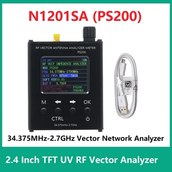 N1201SA+(PS200) 34.375Mhz-2.7Ghz 2.4 инчов TFT UV RF тестер за стоящи вълни SMA-K RF анализатор